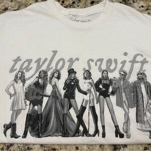 Taylor Swift Eras off white Graphic Short Sleeve Tee